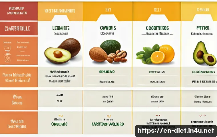 다이어트 지도사 시험 과목별 학습 전략 - A detailed educational infographic illustrating the breakdown of macronutrients and micronutrients: ...